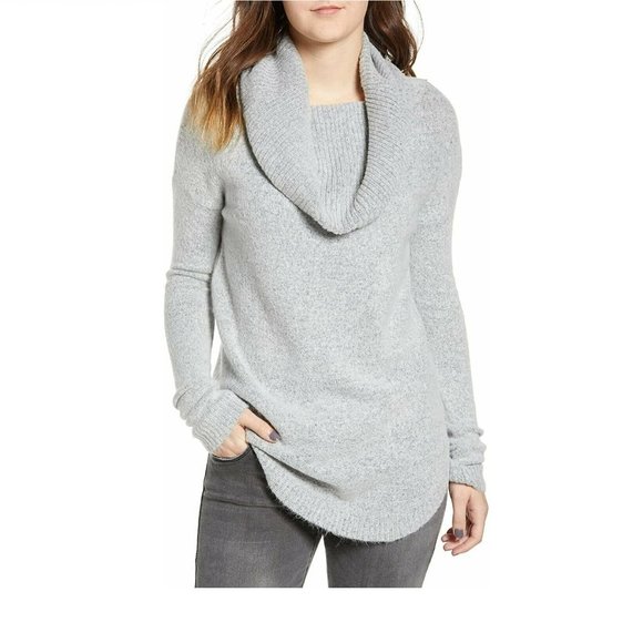 Dreamers by Debut Women's Cowl Neck Tunic - Size Small - Grey - Picture 1 of 3